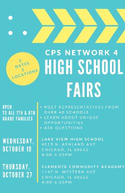 Network 4 High School Fair flyer